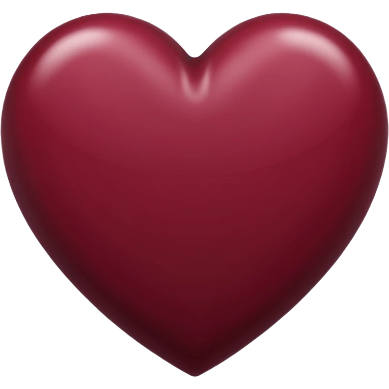 Maroon heart emoji