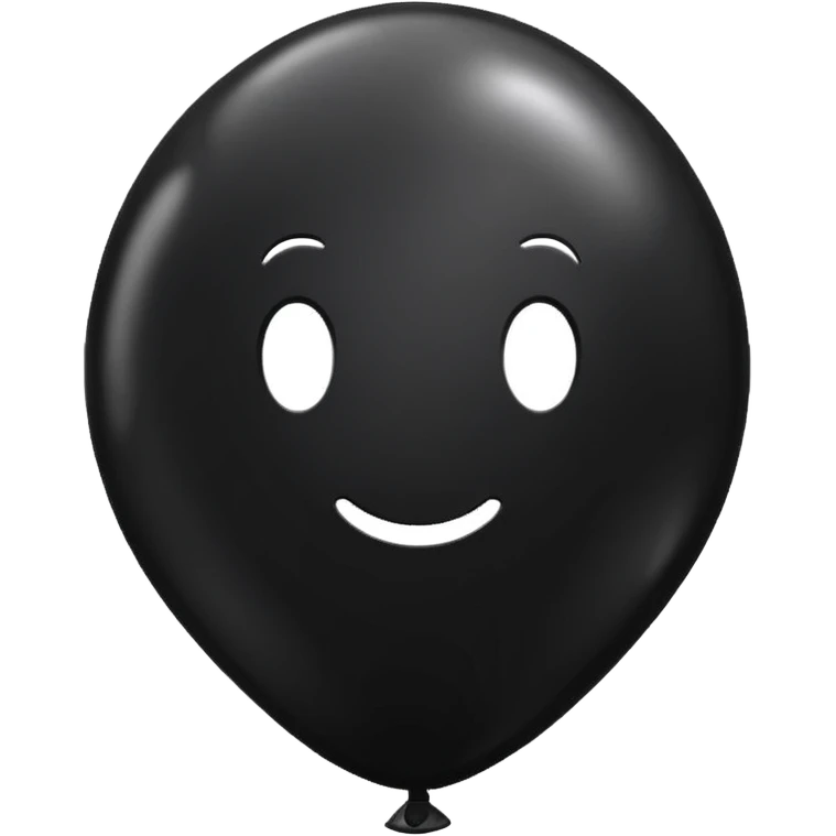 Black balloon  emoji