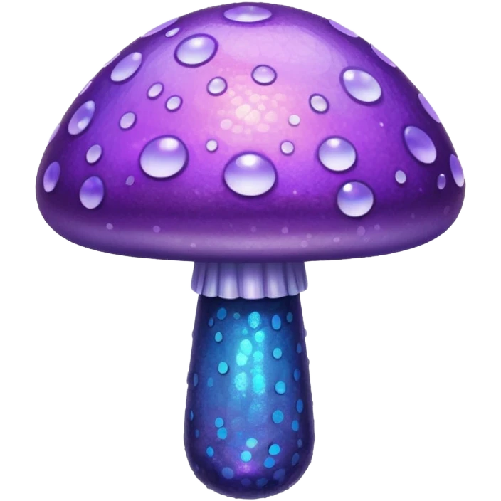 glitter purple mushroom emoji