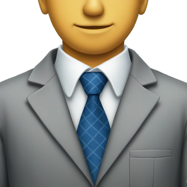 Lawyer tie logo emoji