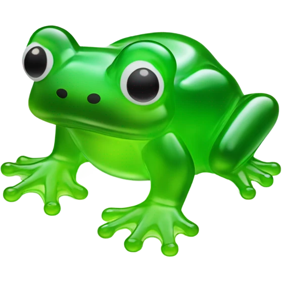 Frog gummybear emoji