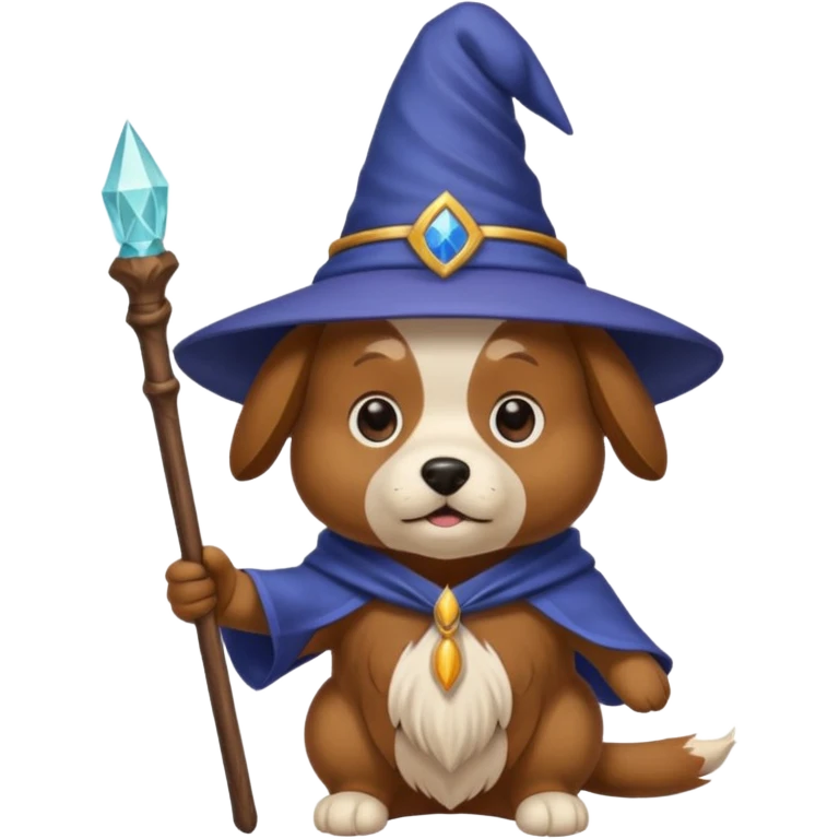 Dog wizard emoji