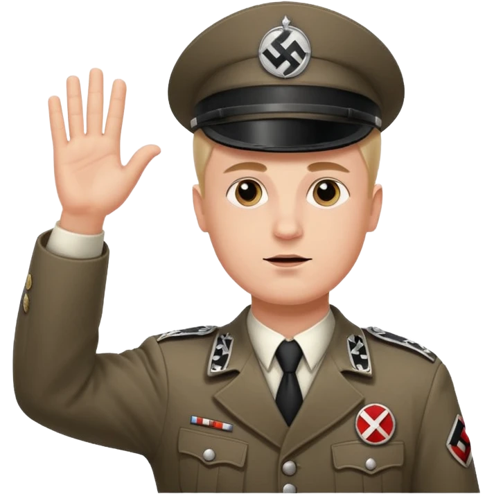 hitler salut nazis emoji