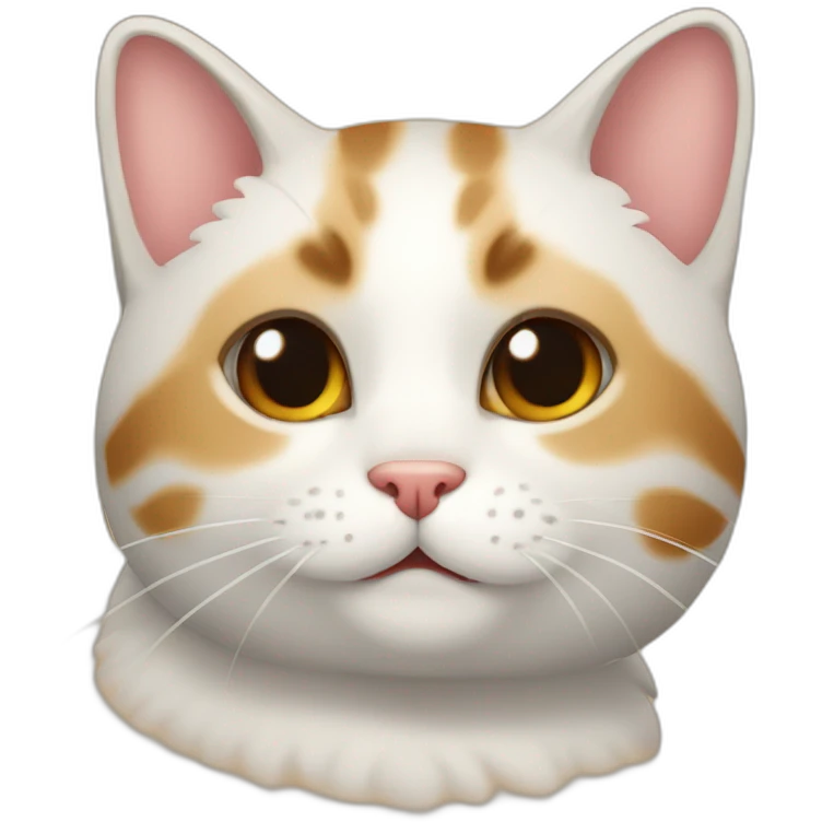 Gato gordo y feliz emoji