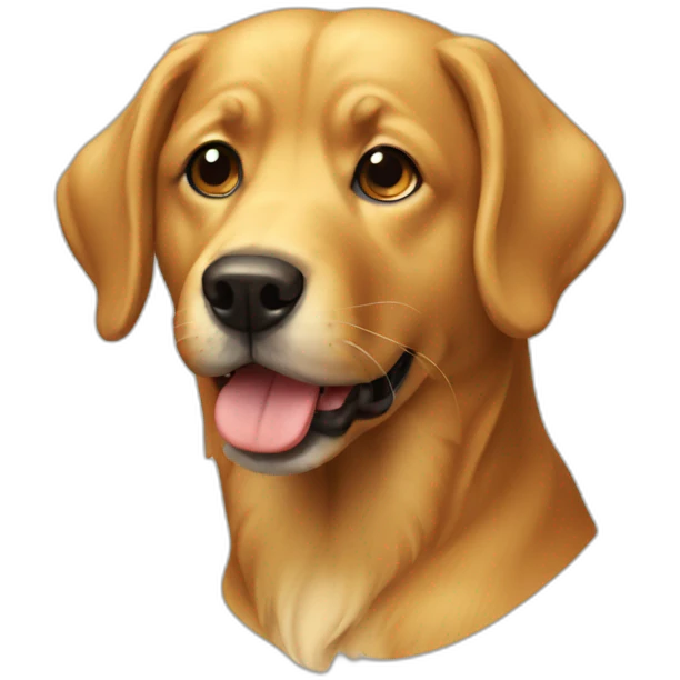 dog golden emoji