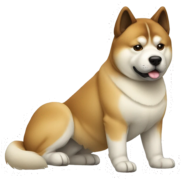 Akita Dog Breed Full Body emoji