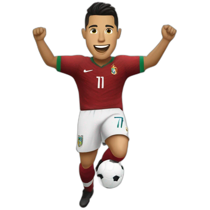 Ronaldo célébration emoji