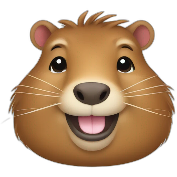 thumb up happy capybara face emoji