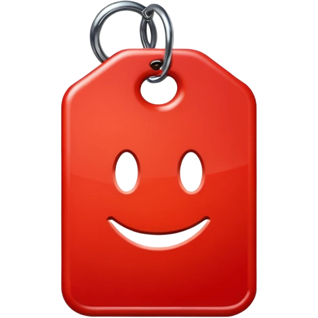 Tag vermelha emoji