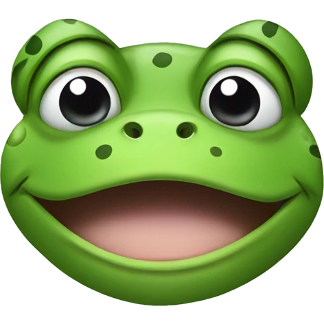 frog with a cow face emoji