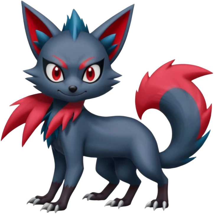 Sneasel-Weavile-Zoroark-Fakémon-hybrid-creature (full body)  emoji
