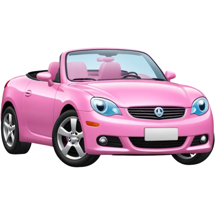 pink car emoji