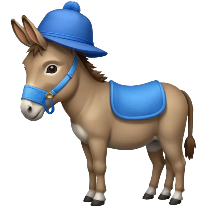 donkey with blue hat emoji