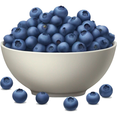 Bowl of Blueberries emoji
