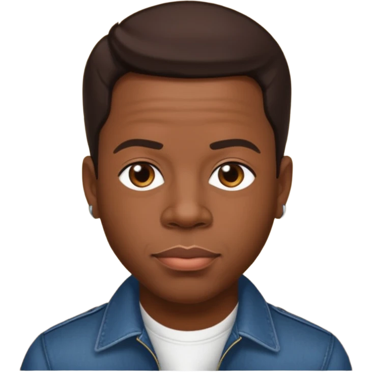 Michael Bivins with dark brown hair  emoji