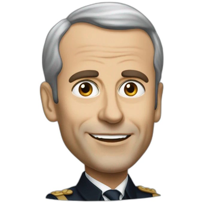 Emanuel Macron manifestation emoji