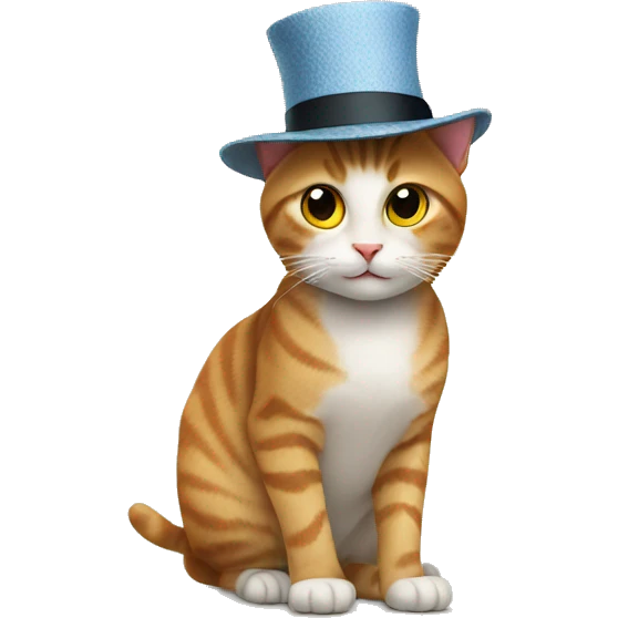 Cat in a hat emoji