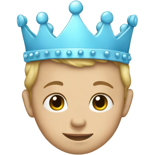 baby blue crown emoji