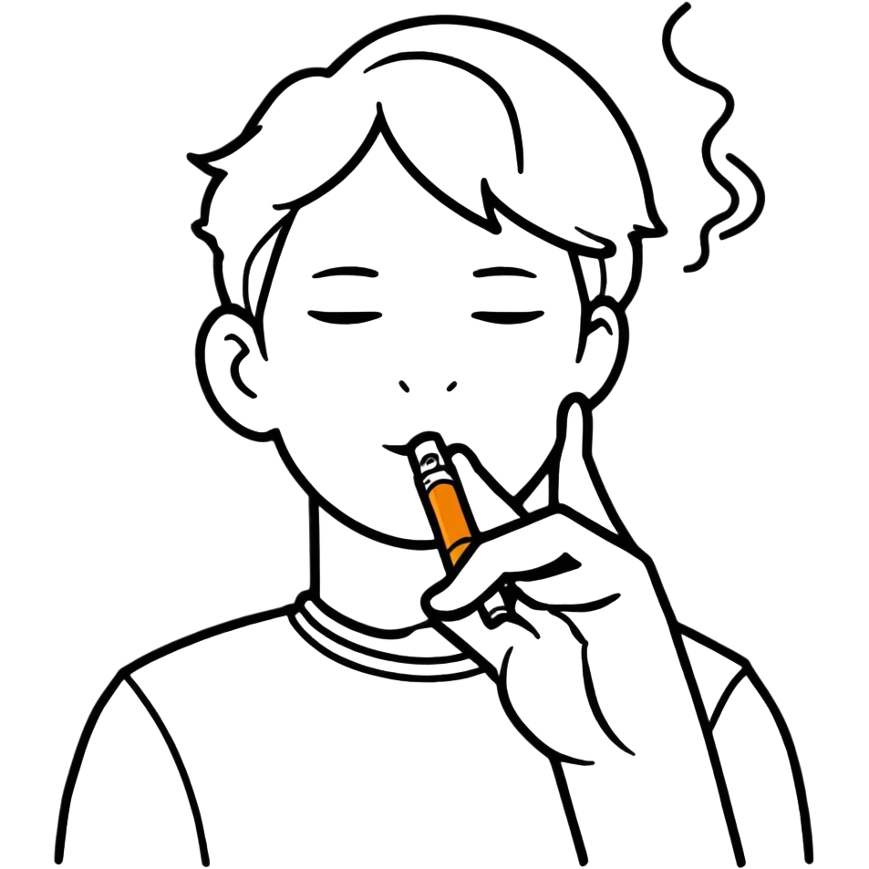 Me smoking a cigarette  emoji