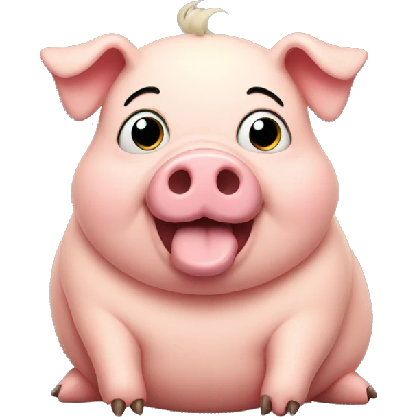 Fat pig emoji