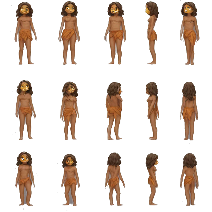Eva wears a loincloth emoji