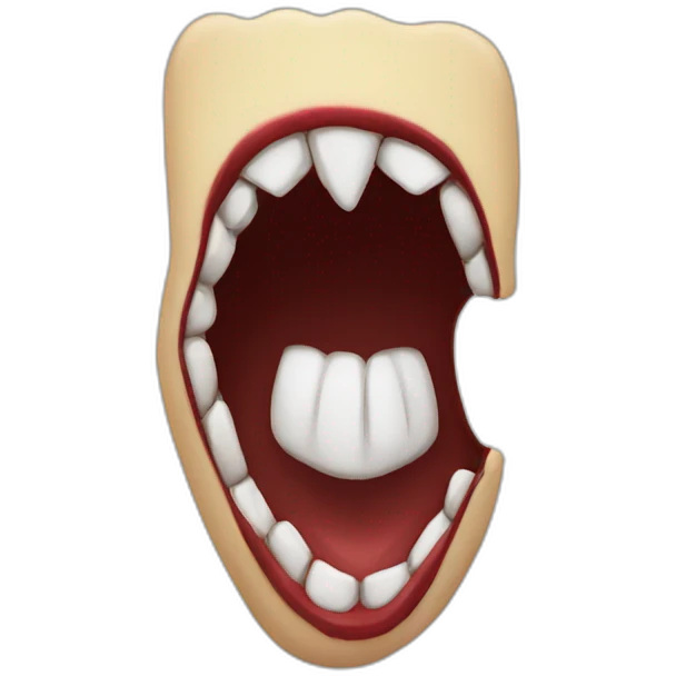 Vampire bite emoji