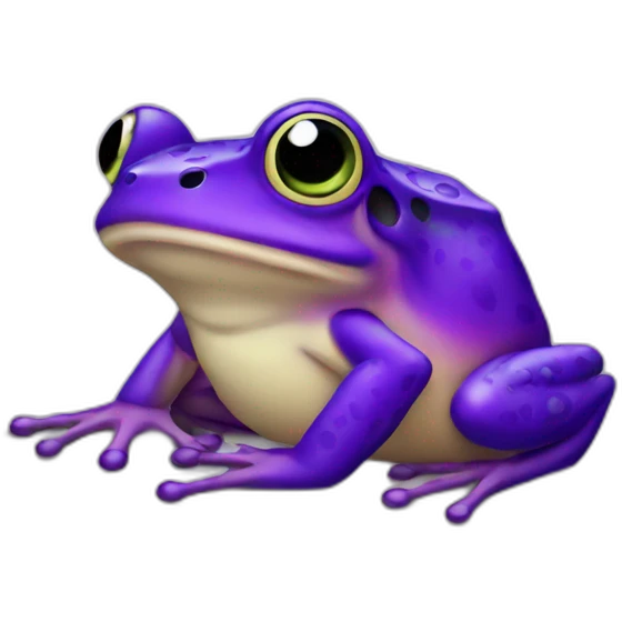  frog purple emoji