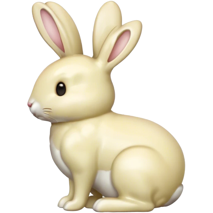 white chocolate bunny emoji