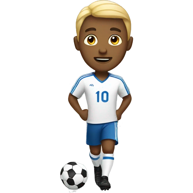 Guy playing soccer emoji