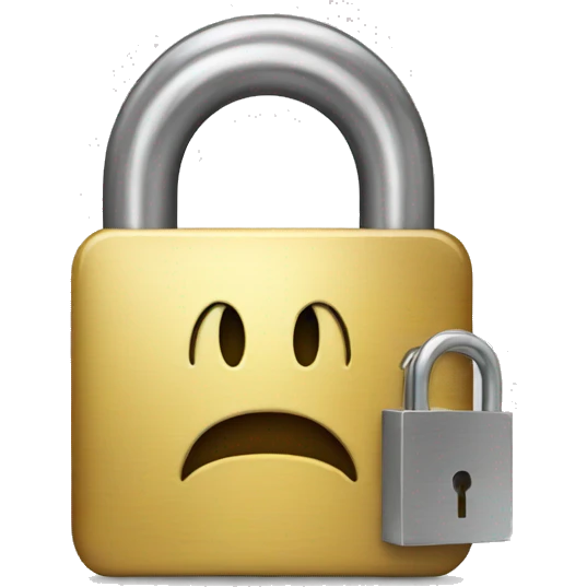 an iphone locked by a padlock emoji