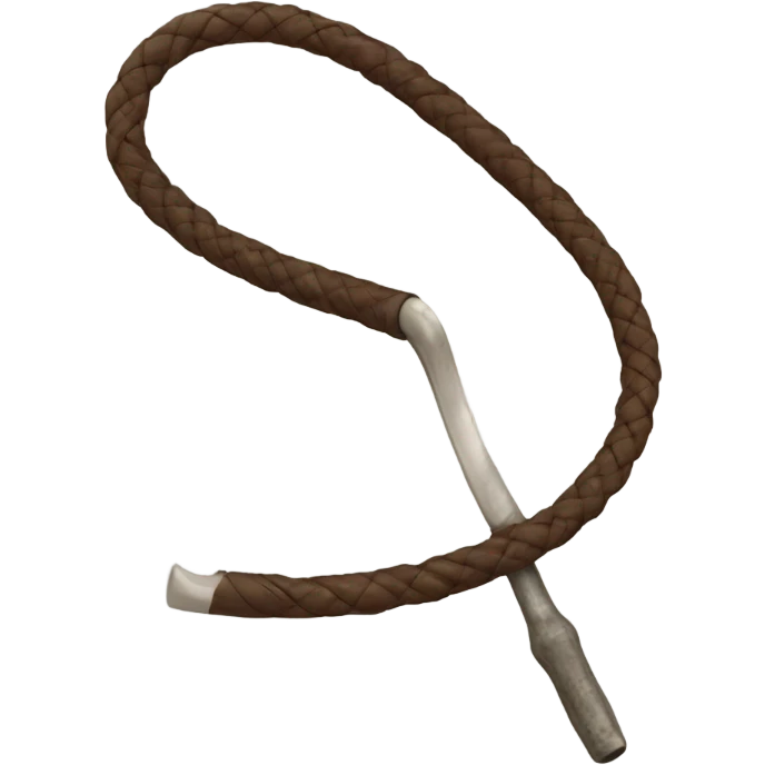 Whip for a bull emoji