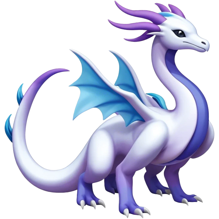 lugia-dragonair-suicune-hybrid, full body emoji