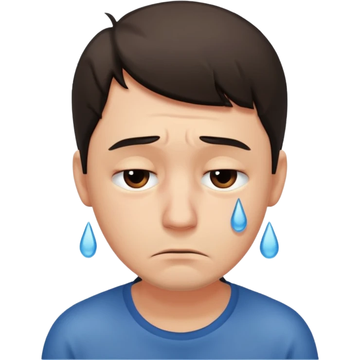 sad man looking down emoji