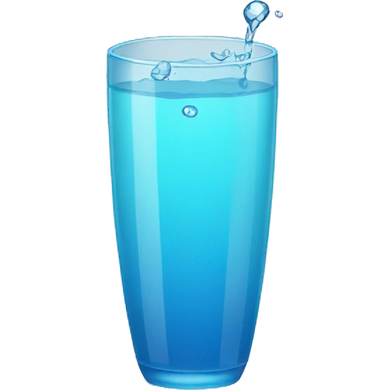 un vaso de agua emoji