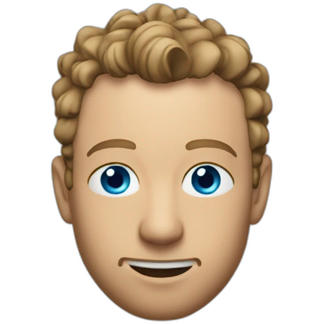 Chris Martin, Blue eyes, with stubble emoji