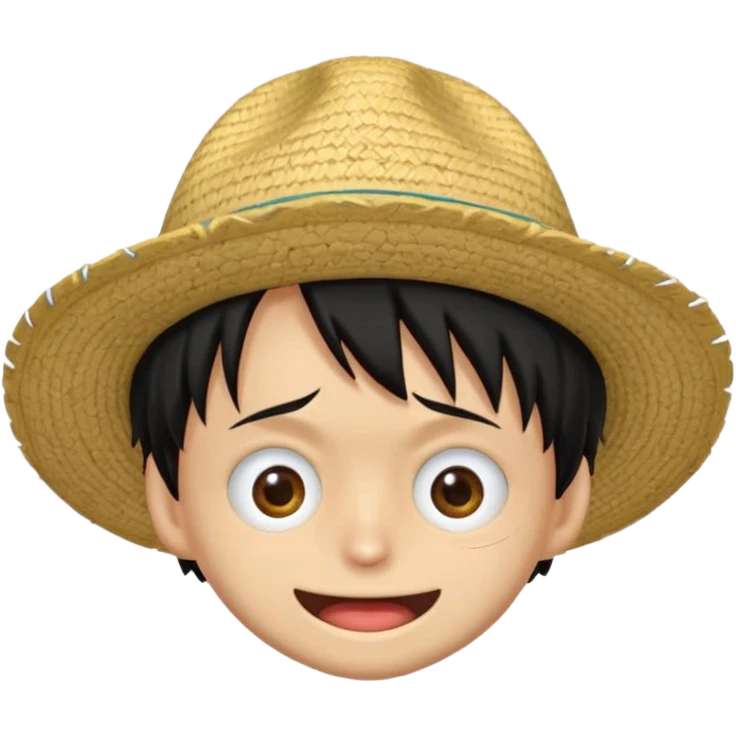 Quiero un emoji de Luffy que le haga reír emoji