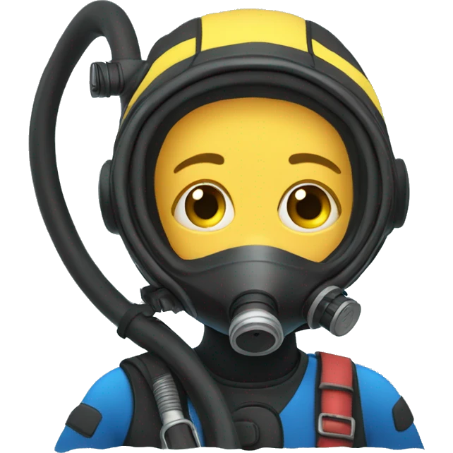 scuba dier with shar emoji