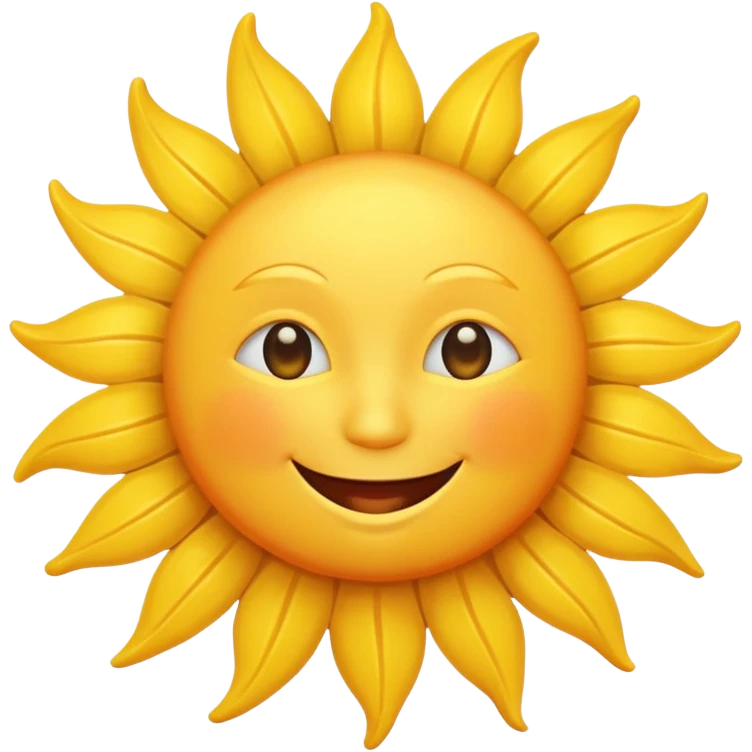 smiling sun emoji