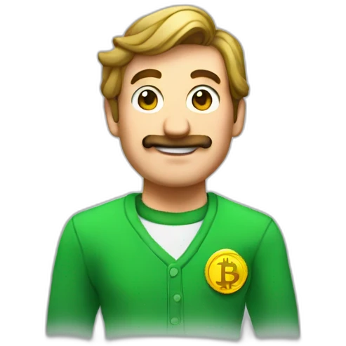 crypto bro luigi emoji