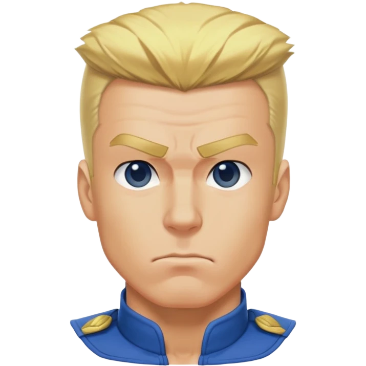 guile street fighter cartoon emoji