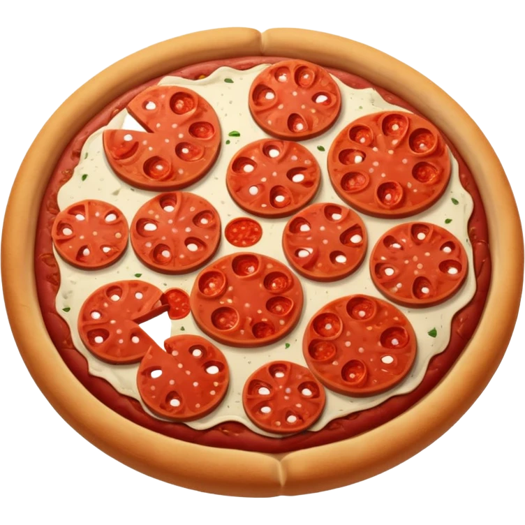 loose pepperoni meat slices emoji