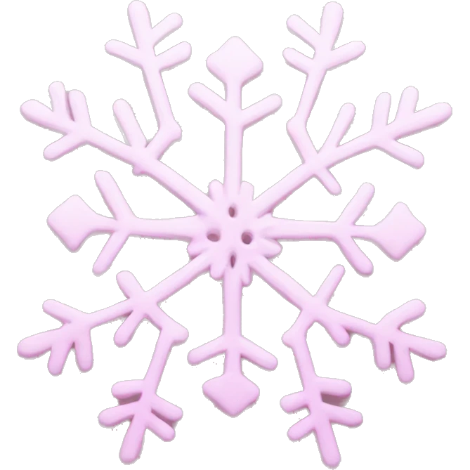 pastel pink snowflake  emoji