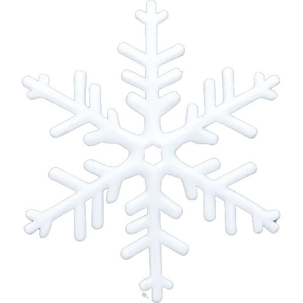 White beautiful snowflake emoji