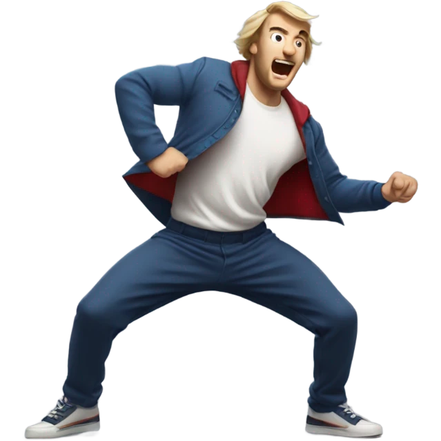 Mr beast hitting the griddy emoji