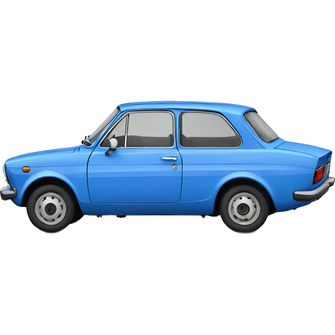 blue fiat 125p emoji