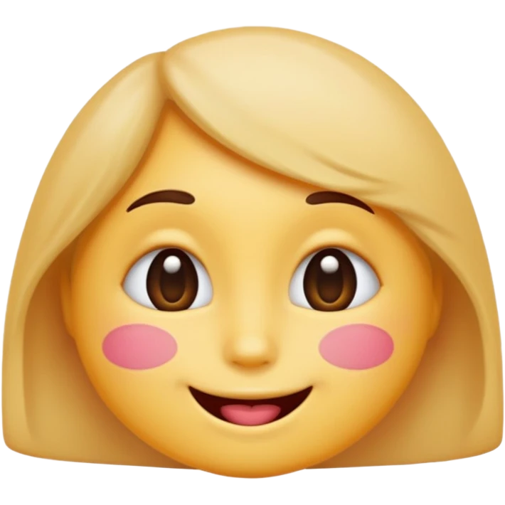 A single emoji that's feeling extreme happiness. Blushing and feeling in love. Grinning and smiling and making a kissy face. Something sweet and perfect to send to someone you love. Not a familiar love something deep and profound. Something unique. emoji