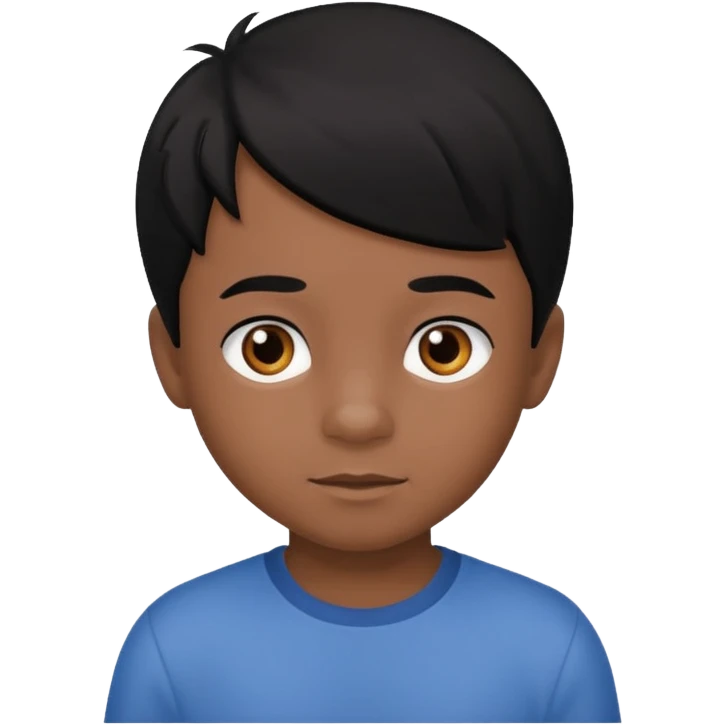 7 yaş siyah göz siyah saç erkek çocuk emoji
