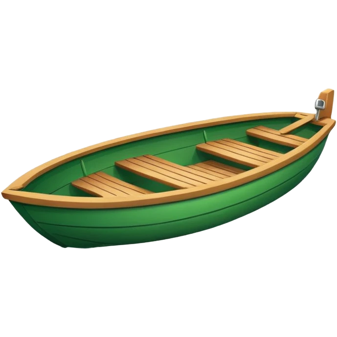 green boat in cartoon  emoji