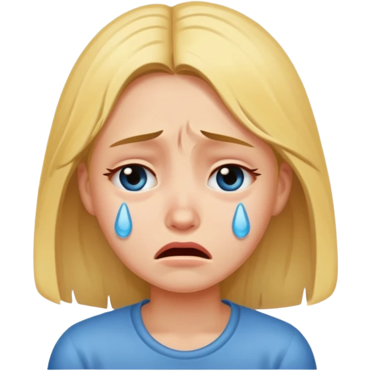 Crying girl emoji