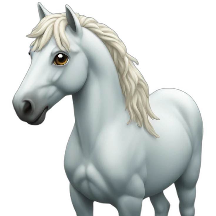 Cheval dans l'eau emoji